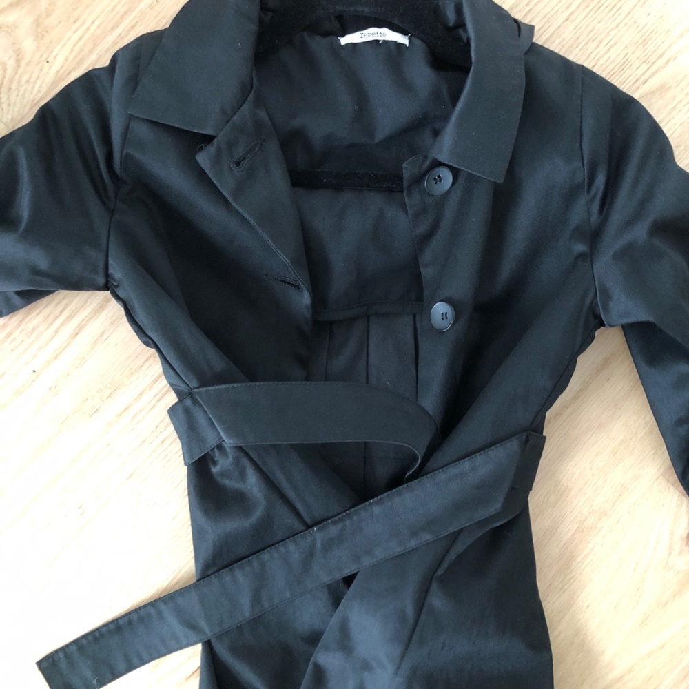 Black Repetto trench size 7/8 - Picture 7 of 11
